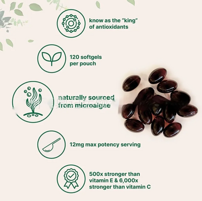 astaxanthin soft capsules 120 tablets